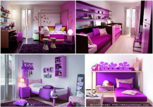 Girly BedRoom In Purple 300x210 Girly BedRoom In Purple